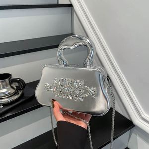 Fashionable High-quality PU Material Handbag. Decorated with Geometric Patterns. Use a Chain <b>Shoulder</b> <b>Strap</b>.6221 - Product Image 6