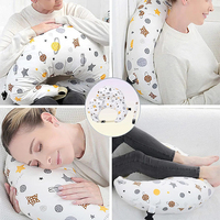 Coussin d'allaitement réglable en coton pour bébé, soutien de la tête, coussin d'allaitement pour nouveau-né, coussin de sommeil pour allaitement