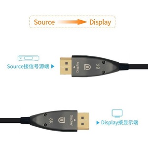 كابل الألياف الضوئية عالي السرعة <span class=keywords><strong>AOC</strong></span> DP إلى DP يدعم HBR3 DSC من من من نوع HDR10 Gbps 8K 4K Displayport للسماعات - Product Image 4