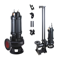 Pompe submersible verticale WQ en acier inoxydable pour le drainage des eaux usées et le traitement des eaux usées
