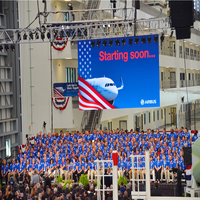 Écran LED extérieur YAKE pour location de scène, mur vidéo LED P2.9 500 * 1000 mm, écran LED de location