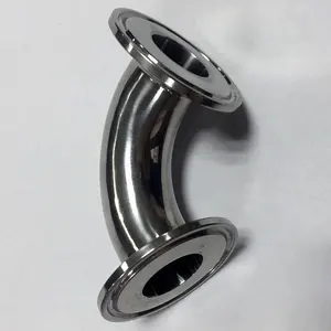 Pipe fitting 304 / 316 sanitary stainless steel 45 degree clamp elbow