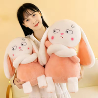 Vente en gros Super Soft Angry Rabbit Plush Toy Pâques Cadeau de fête des enfants pour les filles
