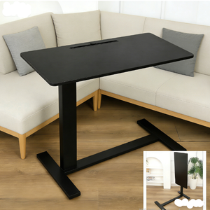 Comodino Mobile con Sollevamento Pneumatico, Reversibile e Pieghevole, Scrivania per Laptop, Tavolino per <span class=keywords><strong>Lavoro</strong></span> a Letto - Product Image 1