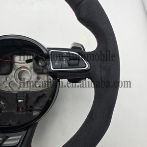 Volante Deportivo de Cuero Alcantara con LED para <span class=keywords><strong>Audi</strong></span> A4 RS3 RS5 RS6 A6 C7 TTRS TT R8 S4, Estilo Moderno, Venta al Por Mayor - Product Image 4