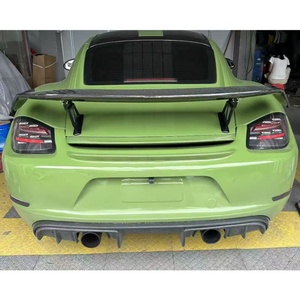 Boxster 2005-2012 Car Upgrade Carbon Fiber Wing Shaped <b>Rear</b> <b>Spoiler</b> New Condition Fit for 718 987 - Product Image 3