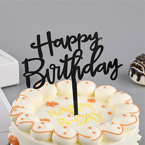 Décoration de gâteau en acrylique pour joyeux anniversaire - Product Image 4