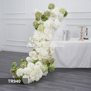 DKB Handmade Silk+Plastic Artificial High End Rose Wedding Arch Runner with Customizable Size for Wedding Decoration - Product Image 3