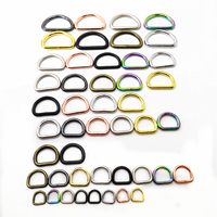 Boucles en alliage personnalisées par le fabricant 10-38MM, fermoirs, anneaux en D, accessoires pour sacs à main, sangles de sac, anneaux en D métalliques pour colliers de chien, quincaillerie