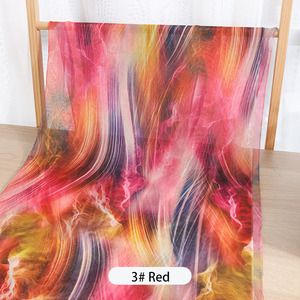 Vải Voan Nhuộm Màu Sặc Sỡ Mới 100% <span class=keywords><strong>Polyester</strong></span> Tự Làm Cho Khăn Quàng Vải Đầm - Product Image 6