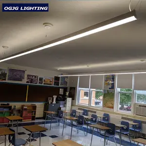 Collegabile su giù illuminazione lampade a sospensione in alluminio led lampadario lineare per la scuola