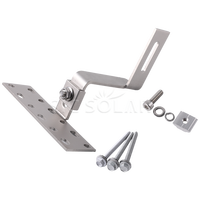 Système de fixation de toit en acier inoxydable A2 solaire, réglable 3 fois, pour tuiles