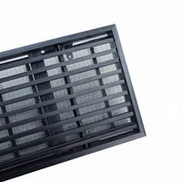 Grille d'aération linéaire personnalisée ultra-mince à cadre étroit encastrée pour retour d'air intégré pour grille de ventilation de climatiseur central