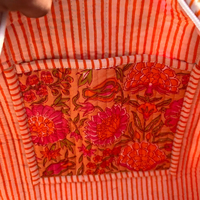 Nouveau design, sac fourre-tout matelassé bohème floral sur mesure, grand sac de voyage en coton pour femmes et voyages
