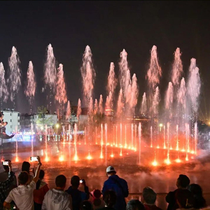 <span class=keywords><strong>Fontaine</strong></span> musicale écologique en acier inoxydable Baishui, <span class=keywords><strong>fontaine</strong></span> sèche, spectacle aquatique en direct pour les places commerciales et les jardins - Product Image 2