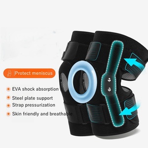 Genouillère <span class=keywords><strong>de</strong></span> <span class=keywords><strong>compression</strong></span> directe usine, sans glissement, pour squat, course, saut, assise, avec support en acier pour le genou - Product Image 6