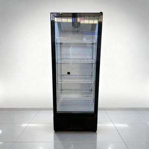 Réfrigérateur commercial vertical à porte unique avec ventilateur, affichage numérique, étagères réglables pour le stockage de boissons, fruits et légumes - Product Image 4