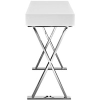 Table en bois massif moderne avec cadre en métal doré, 2 pièces, table moderne, haute, pour chambre à coucher, design classique, bureau, ferme européenne