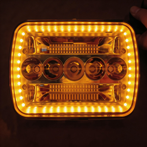 Luz de Conducción LED con Lente Reflector Negra de 7 Pulgadas, Enchufe H4, para Camión, Tractor, Automóvil, Luz de Trabajo LED Cuadrada de 5x7 Pulgadas, 75W, 6000K, 2 Años de Garantía - Product Image 6