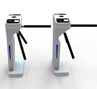 Torniquete Trípode de Acero Inoxidable 304 de Media Altura, Control de Acceso Vertical con Tarjeta RFID, Anti-Embutidos
