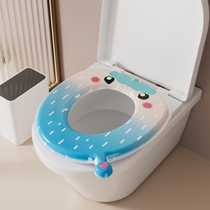 Waterproof <b>EVA</b> Toilet Seat Cover Thickened Ring Washable Antibacterial For All Seasons - Product Image 1