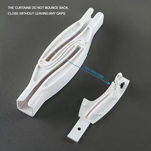 JERED Motorizado Aluminio Acero Diseño Suave Operación Ventana Uso en el hogar-Accesorio de rieles de cortina de onda flexible - Product Image 5
