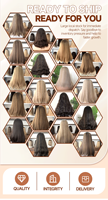 Perruque juive en dentelle HD pour femmes, ondulée, avec nœuds blanchis, ligne de cheveux naturelle, 100 % cheveux humains, dessus en soie, vente en gros