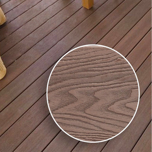 Anti-UV Waterproof Outdoor Wood <b>Plastic</b> Composite Decks 3D Embossed Customizable WPC Flooring Board - Product Image 6
