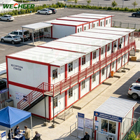 Villa préfabriquée de luxe de 20 pieds, 2 à 5 chambres, maison conteneur pliable et extensible, maison préfabriquée pour toilettes modulaires