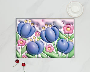 لينة الراحة 3D النفط والماء امتصاص مفرش إيفا العزل الحراري الحصير الجدول الطعام الزخرفية - Product Image 2