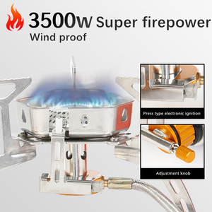 JWQ-030 Camping en plein air Réchauds à gaz pliants Portable <span class=keywords><strong>Solo</strong></span> Camp Randonnée Mini Réchaud à gaz - Product Image 2