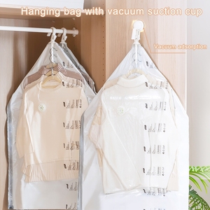 HOT SELL Double Zipper Multifunctional Smart Space Saver Compression Vacuum <strong>Storage</strong> <strong>Suction</strong> Cup Hanging Vacuum <strong>Bag</strong> - Product Image 2