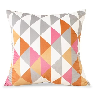 Buti Geometry su misura in velluto arancione copricuscini decorativi personalizzati per federa federa - Product Image 3