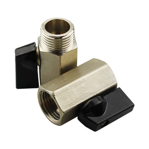 Mini-vanne à bille LiYuan 1/2 pouce, raccord fileté pour tuyau d'eau et d'air, utilisations multiples - Product Image 1