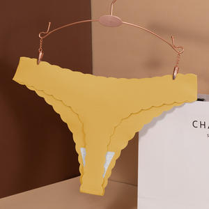 Toptan düşük bel kadınlar lazer kesim külot bayanlar külot t-geri Ropa iç De Mujer buz ipek Tracelss dikişsiz tanga - Product Image 5