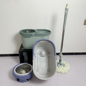 Más Vendido: Juego de Fregonas Giratorias de Doble Cabezal con Cubo, para una Vida Más Sencilla, con Mango Plano Giratorio 360 Grados, Cesto de Plástico y Fregona para Agua Limpia - Product Image 5