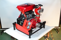 Pompa Listrik GEEMKA 25HP 0.9mpa 2.5 inci Dua Outlet Mesin GX690 Tekanan Tinggi OEM 65mm Pompa Kebakaran Besi Cor