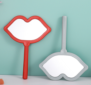 Venta caliente forma de labio viaje espejo de mano espejo de maquillaje - Product Image 4