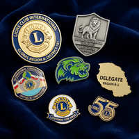 Pins en alliage de zinc personnalisés, Halloween, Croc, médicaux, magnétiques, avec logo, conception sur mesure, émail métallique, Lions Club