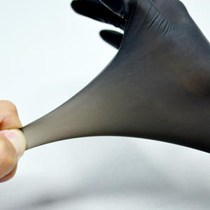 ニトリル手袋パウダーフリーブラックブルー使い捨て手袋ニトリル安全高強度ノンスリップテクスチャ保護ネイルアートグローブ - Product Image 3