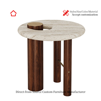 Hollow Layer Storage Decorative Coffee Table Modern Light Luxury Wooden Stable Metal Support Frame Custom Square Shape Living