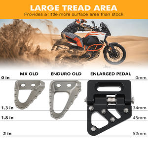 Embout de pédale de frein pliable en aluminium NICECNC pour <span class=keywords><strong>KTM</strong></span> 690 Enduro R <span class=keywords><strong>790</strong></span> 890 1290 <span class=keywords><strong>Adventure</strong></span> 2020-2022 <span class=keywords><strong>2023</strong></span> - Product Image 4