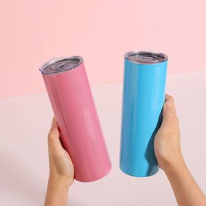 Anti Drop 20oz Slim Tumbler Vacuum Insulated Steel Cup Sublimation Blank Outdoor Portable Water Mug - Product Image 6