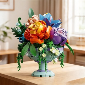 Baroque Whisper Building Blocks Flowers | 800+ High-Quality <strong>Bricks</strong>, Rebuildable Art Decor &amp; Unique Gift - Product Image 1