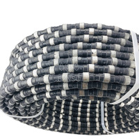SANSO Câble diamanté 10.5/11.5mm à billes frittées pour la découpe humide de granit, marbre, grès en carrière, haute efficacité, longue durée de vie