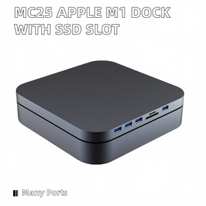 Bạc 2020 M1 chip MC25 Docking Station cho <span class=keywords><strong>Apple</strong></span> M1 tương thích <span class=keywords><strong>Mac</strong></span> Mini tính năng <span class=keywords><strong>USB</strong></span> 3.0 SATA SSD/HDD khe cắm SD TF thẻ <span class=keywords><strong>USB</strong></span> - Product Image 3