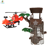 T-Rex sonido y luz rugiente dinosaurio traje conjunto plástico juguete coche y avión figuras de acción militar para niños