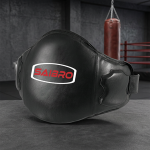 Saibro Boxing Groin Guard Leather Hook Loop Closure Adult Martial Arts Protection Gear High Quality Customized Groin Guard - Product Image 3