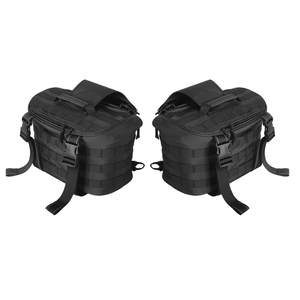 Sacoches de selle en nylon imperméables et résistantes à la décoloration de haute qualité pour <span class=keywords><strong>moto</strong></span> Custom World, 21L, ajustement <span class=keywords><strong>universel</strong></span> pour Dyna Sportster/Softail - Product Image 2