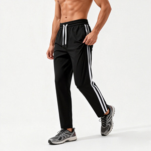 <span class=keywords><strong>Pantaloni</strong></span> Sportivi Casual da <span class=keywords><strong>Uomo</strong></span> di Alta Qualità con Tasche con Zip e Strisce <span class=keywords><strong>Laterali</strong></span>, Joggers per <span class=keywords><strong>Uomo</strong></span> - Product Image 2
